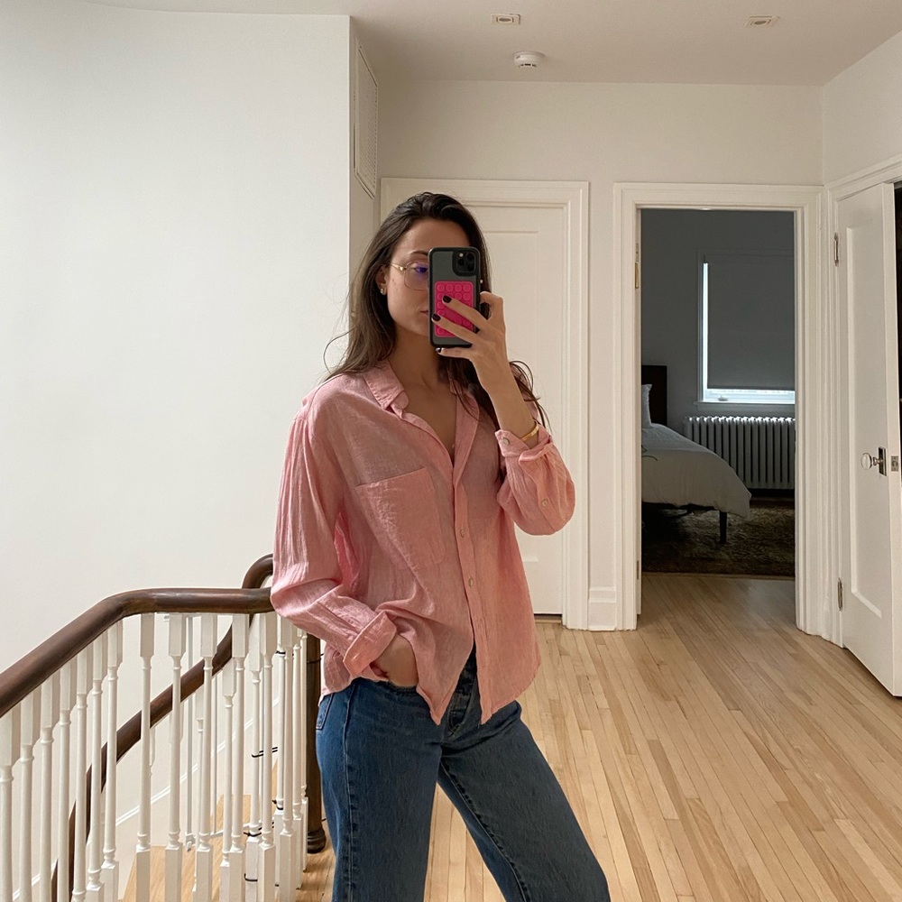 Striped Button Down Shirt